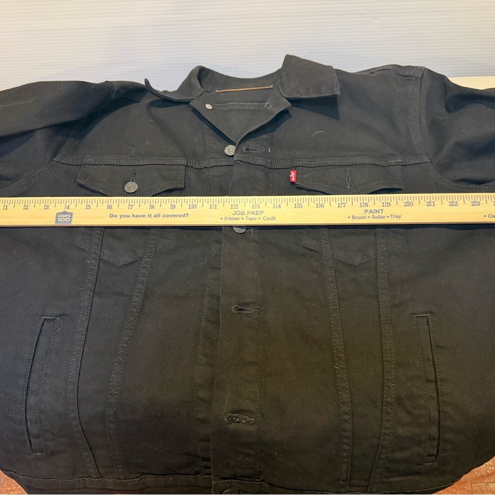 NWOT Levi's Men's L Black Denim Jacket - Picture 7 of 12